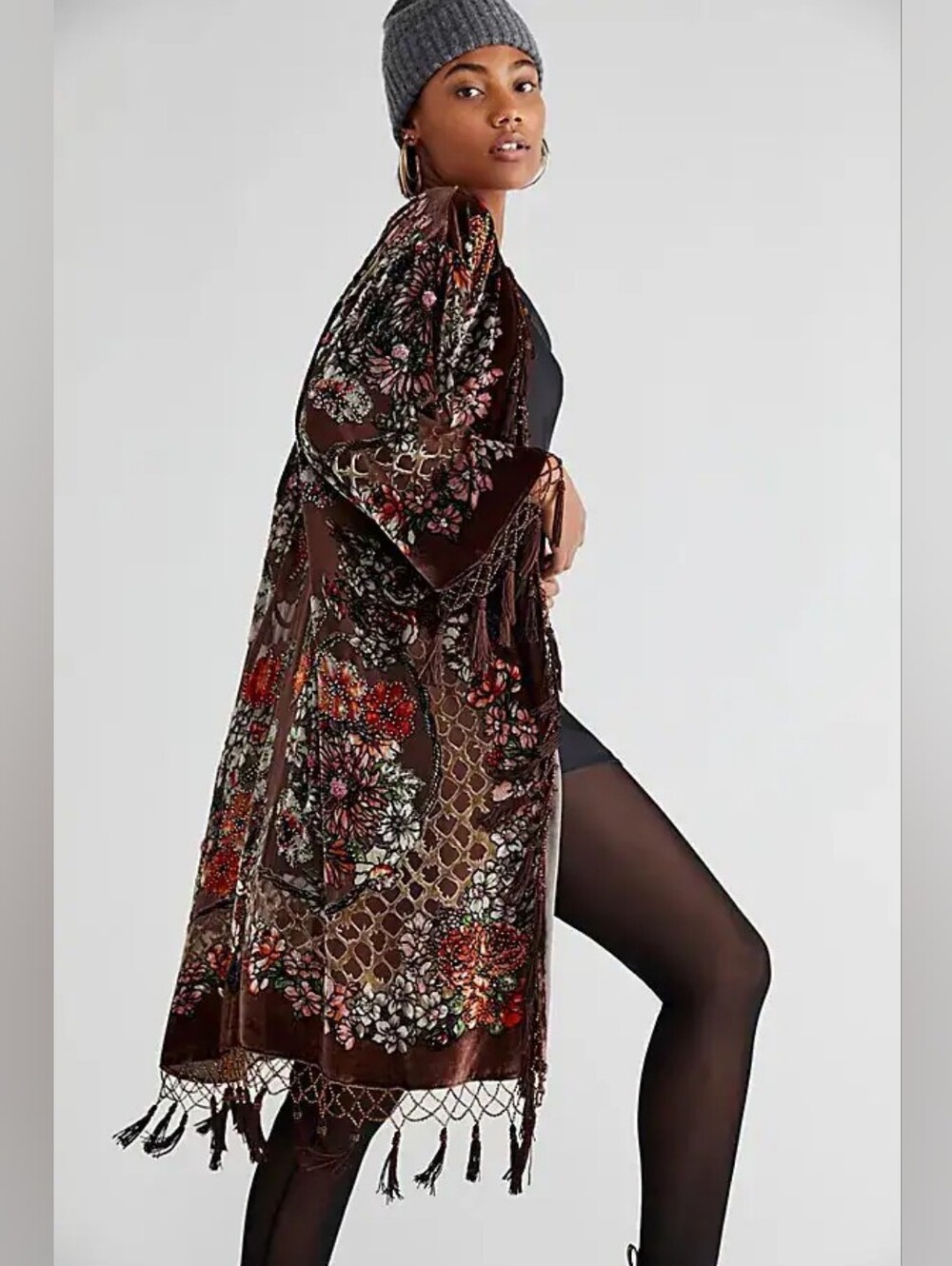 NWT Free People × Aris A. Mademoiselle Velvet Kimono- A Must See!